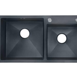 SINK -8245- DOUBLE BLACK - 78*43